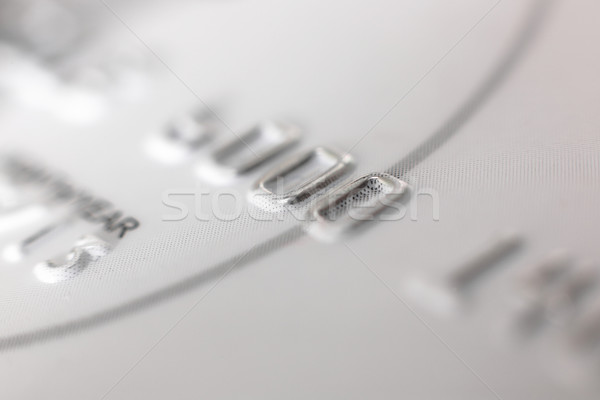 Stock photo: Close up view of a credit card