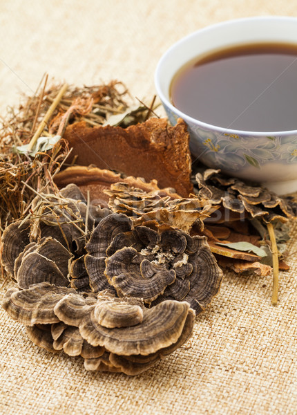 Chinese herbal medicine with ingredient Stock photo © leungchopan
