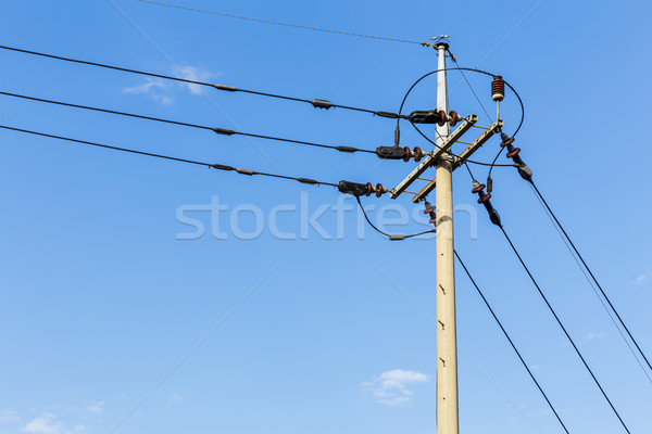 Powerline Stock photo © leungchopan