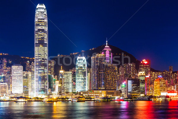 Hong Kong skyline at night  Stock photo © leungchopan