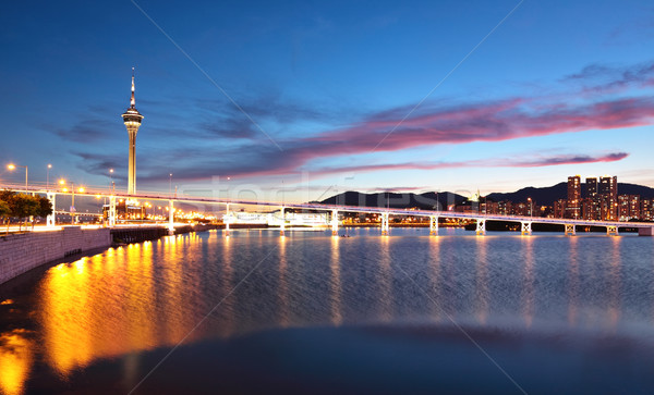 Macau at night Stock photo © leungchopan