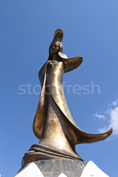 Estátua edifício paisagem arquitetura horizonte religião Foto stock © leungchopan