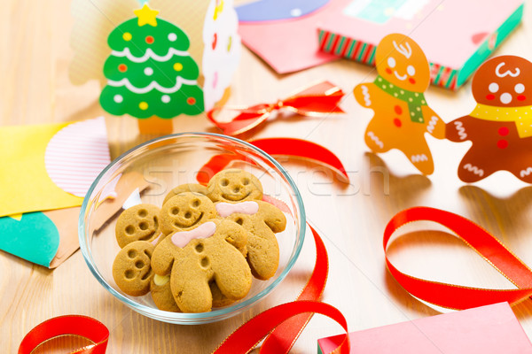 Gingerbread cookie for christmas Stock photo © leungchopan