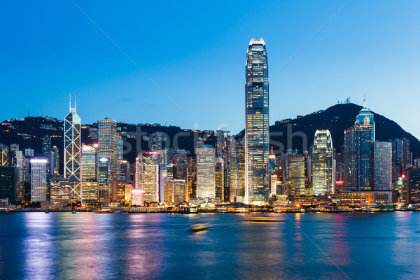 Victoria Harbour in Hong Kong Stock photo © leungchopan
