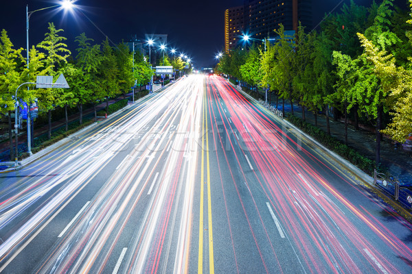 Highway at night Stock photo © leungchopan