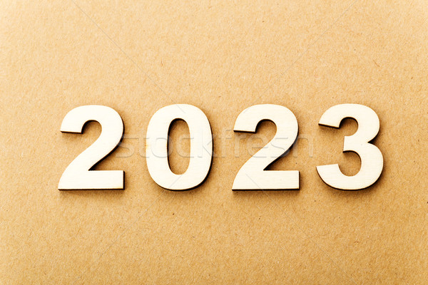 Wooden text for year 2023 Stock photo © leungchopan