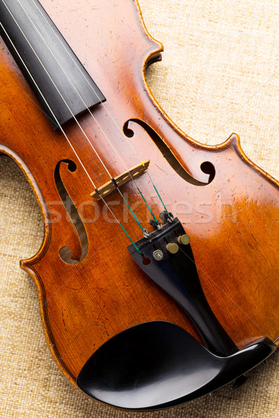 Western musical instrument, violin Stock photo © leungchopan