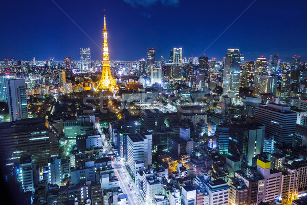 Tokio Japonia Cityscape miejskich panoramę architektury Zdjęcia stock © leungchopan