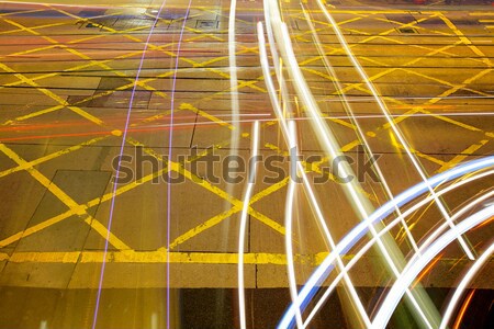 Semafor cer birou constructii lumina albastru Imagine de stoc © leungchopan
