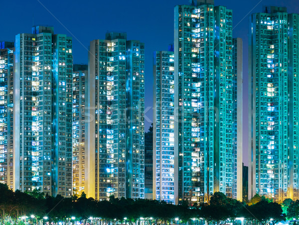 Residential district in Hong Kong Stock photo © leungchopan