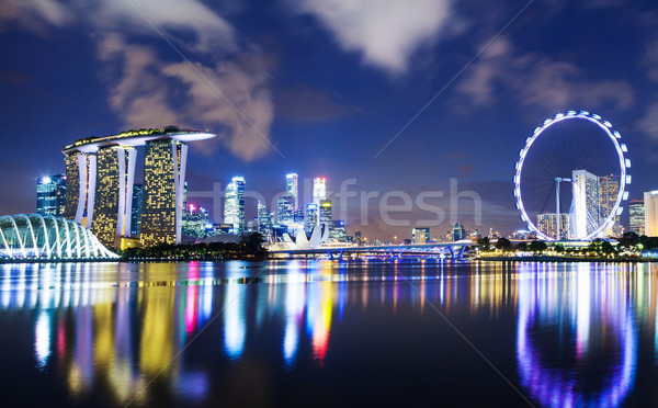 Singapore skyline Stock photo © leungchopan