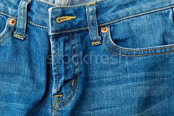 Jeans tasca up design sfondo blu Foto d'archivio © leungchopan