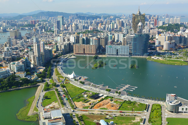 Ville ciel bâtiment construction paysage pont [[stock_photo]] © leungchopan