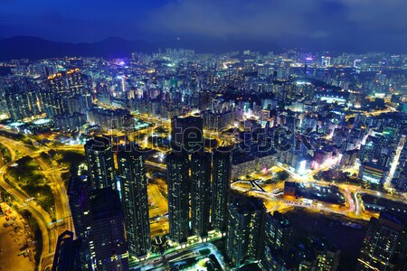 Seoul skyline at night Stock photo © leungchopan