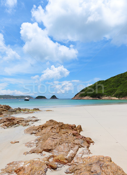 Sai Wan beach in Hong Kong Stock photo © leungchopan