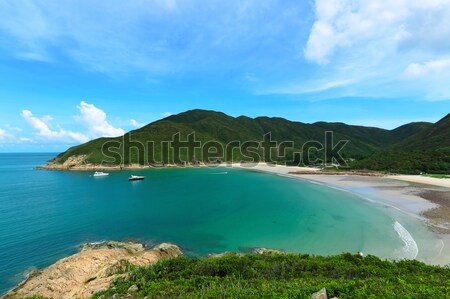Sai Wan beach in Hong Kong Stock photo © leungchopan