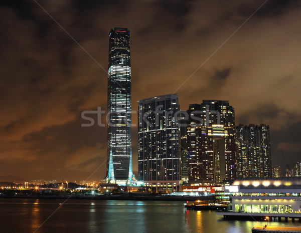 Stock photo: kowloon at night