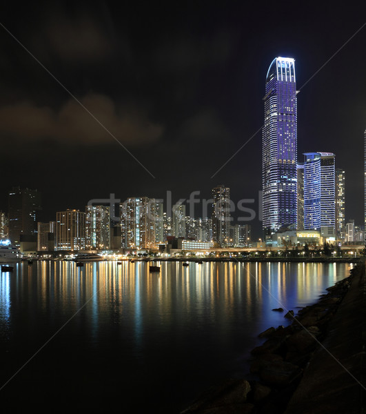 Business woon- appartement gebouwen Hong Kong Stockfoto © leungchopan