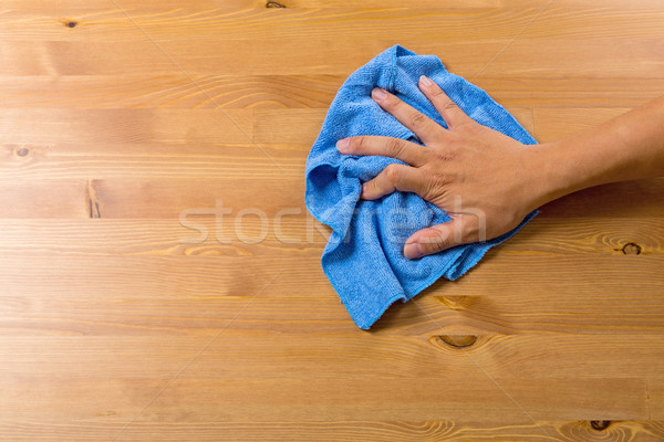 Man cleaning table Stock photo © leungchopan