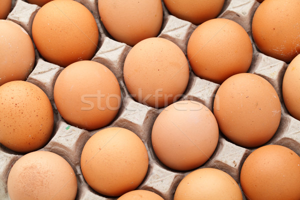 Heap of farm egg Stock photo © leungchopan