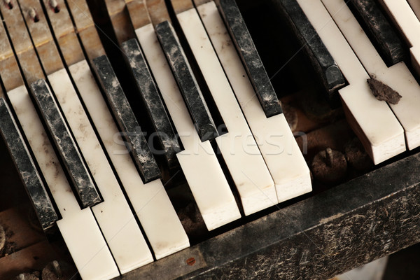 broken piano keyboard Stock photo © leungchopan