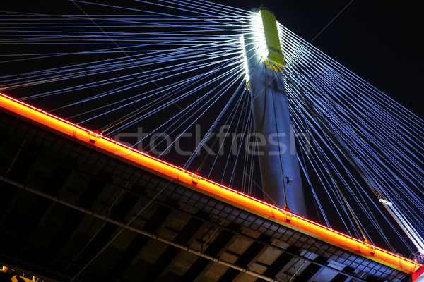 bridges in Hong Kong at night, Ting Kau Bridge Stock photo © leungchopan
