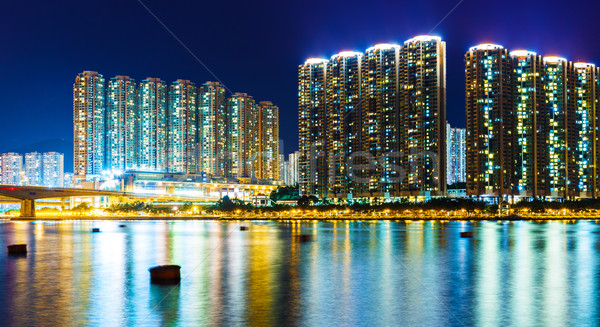 Stok fotoğraf: Yerleşim · Bina · Hong · Kong · su · deniz · okyanus