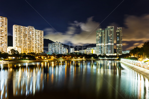 Residential building in Hong Kong Stock photo © leungchopan