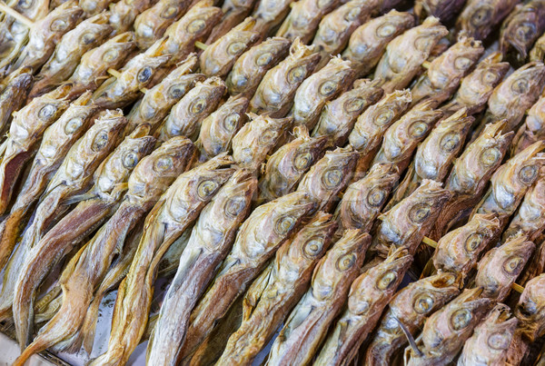 Dry salt fish Stock photo © leungchopan