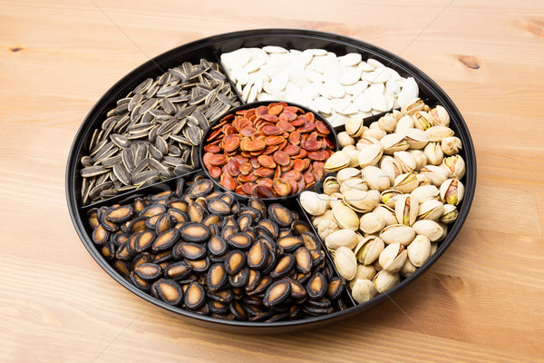 Snack tray for Lunar new year Stock photo © leungchopan