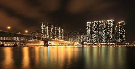 üzlet tornyok lakóövezeti lakás épületek Hongkong Stock fotó © leungchopan