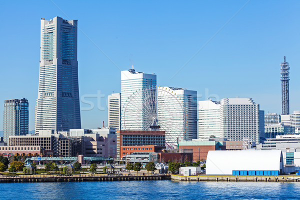 Иокогама Skyline Япония небе служба здании Сток-фото © leungchopan