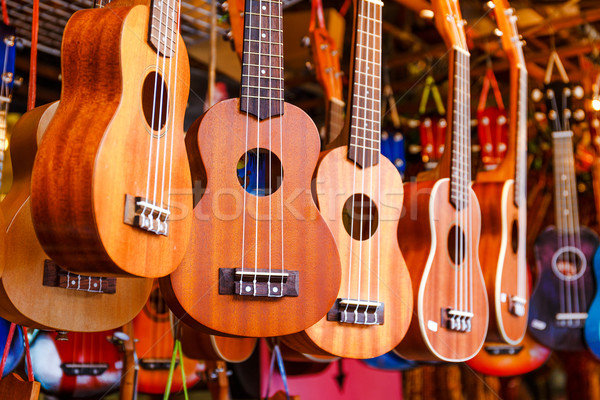 Ukulele guitar for sell Stock photo © leungchopan