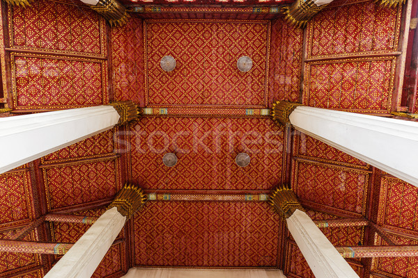 Traditional Thai style ceiling decorative Stock photo © leungchopan
