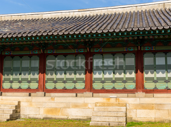Buitenkant traditioneel architectuur gebouw reizen Rood Stockfoto © leungchopan