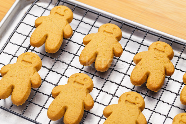Homemade gingerbread cookies for xmas Stock photo © leungchopan
