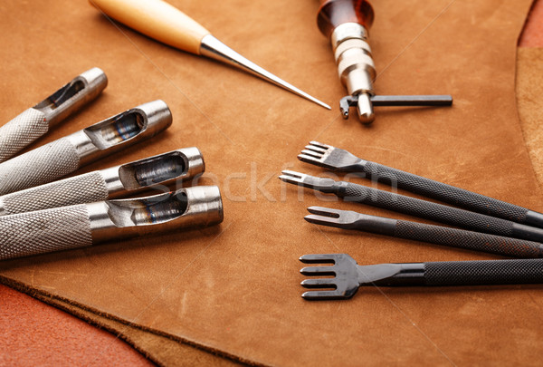 Leather craft hand tool Stock photo © leungchopan