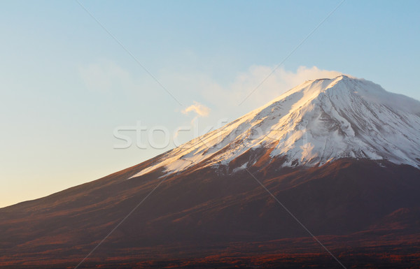 Сток-фото: Fuji · снега · горные · Восход · осень · завода