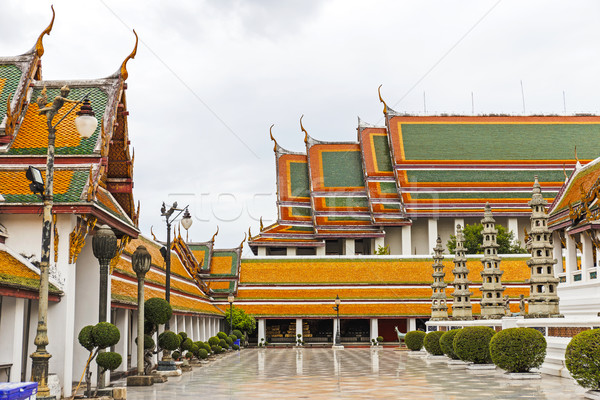 Temple in Bangkok Stock photo © leungchopan