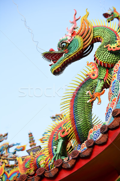 Asian tempio Dragon culto architettura cinese Foto d'archivio © leungchopan