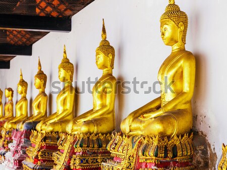 Foto stock: Dorado · Buda · culto · oración · religión · templo