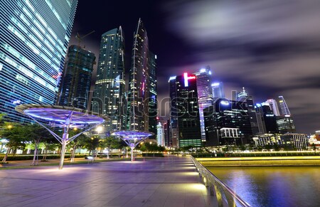 Singapore corporate building Stock photo © leungchopan