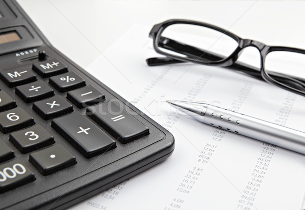 Contabilidade negócio trabalhar financiar sucesso calculadora Foto stock © leungchopan