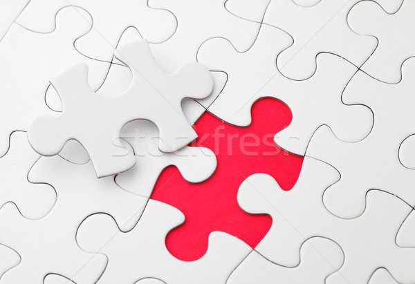 Puzzle with missing piece Stock photo © leungchopan