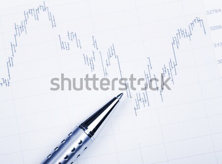 Stock photo: financial chart