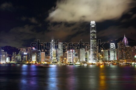Foto stock: Hong · Kong · horizonte · negocios · oficina · edificio · ciudad