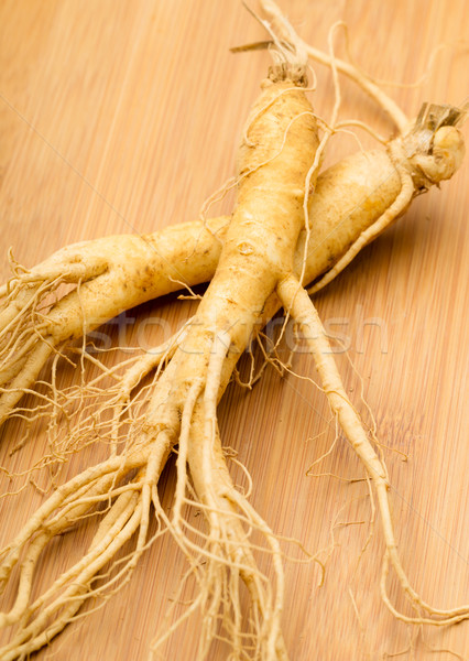 [[stock_photo]]: Fraîches · ginseng · bois · texture · alimentaire · blanche