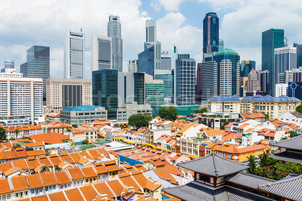 Singapore city skyline Stock photo © leungchopan