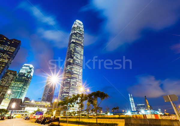 Stok fotoğraf: Hong · Kong · kentsel · gece · iş · ofis · manzara