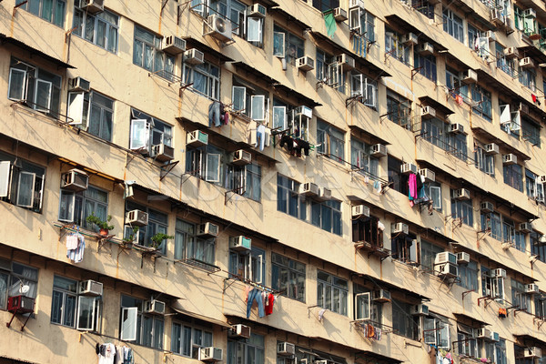 old apartment building in Hong Kong Stock photo © leungchopan